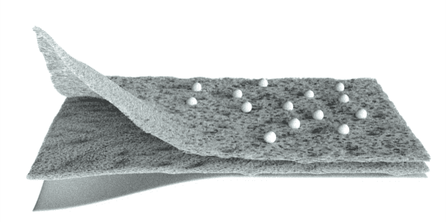 synthetic adsorbing dental membrane
